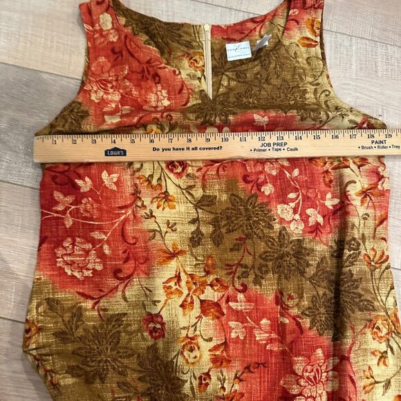 EMMA JAMES WOMENS LONG FLORAL DRESS NEW LINEN SIZE 12 - Picture 5 of 9